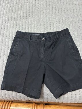 Talbots Black Relaxed Chino Shorts